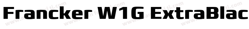 Francker W1G ExtraBlack字体转换